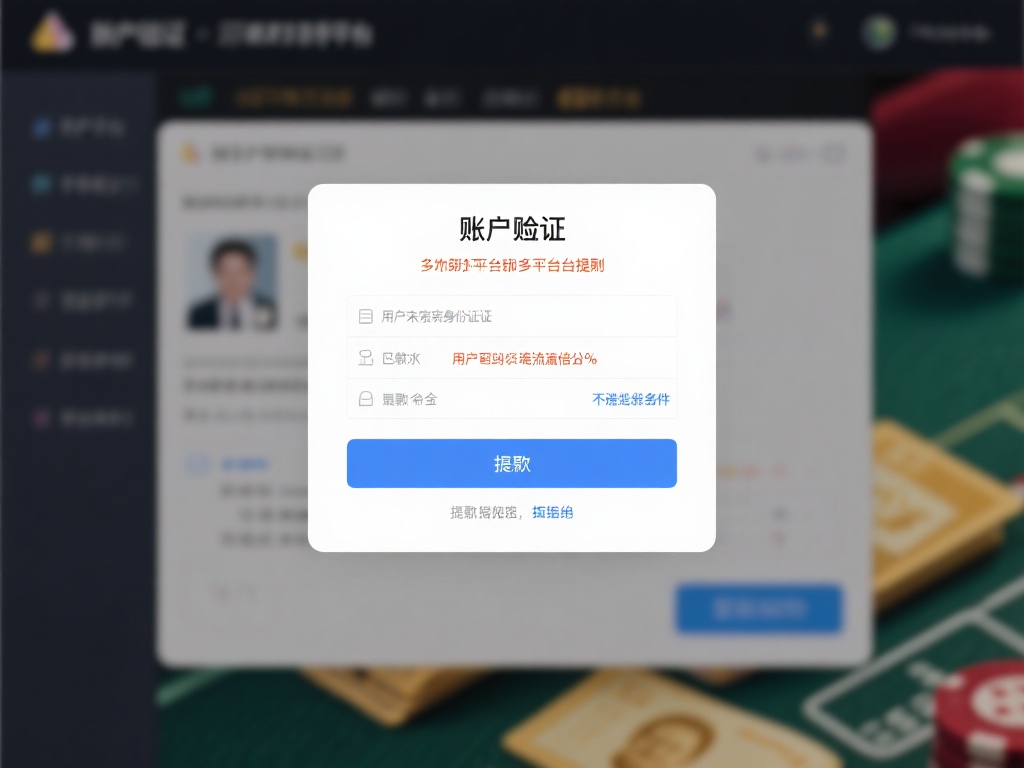 首先，账户验证是许多平台提款的前提条件。如果用户未